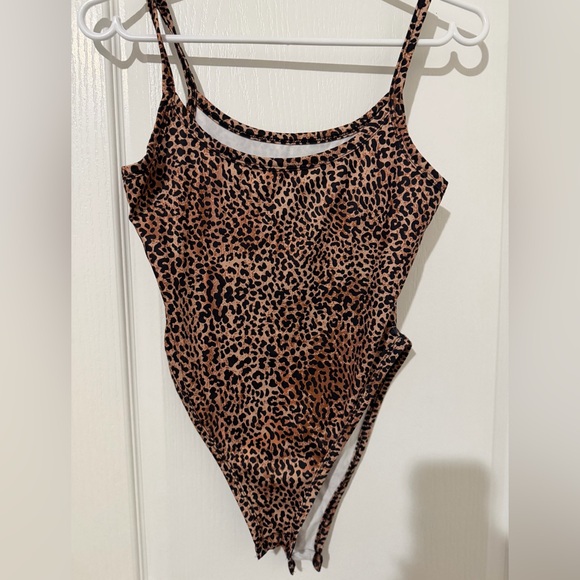 Leopard Print One-Piece - Picture 2 of 4